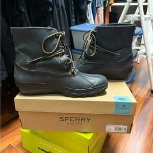Sperry Black Ankle Boots